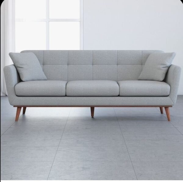 3 Seater Modern Sofa – Premium Wooden Frame by The Teak Art