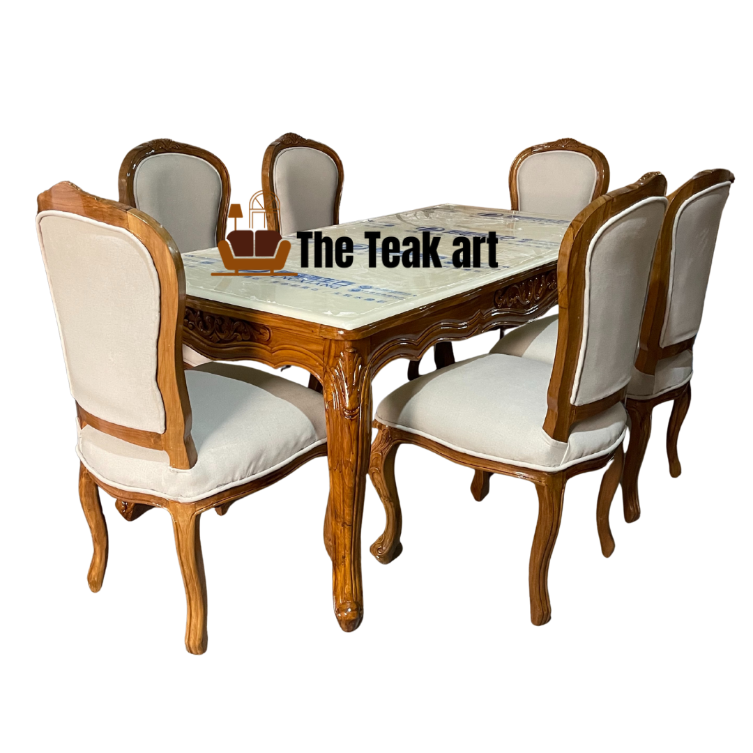 dining table 6 seater wooden