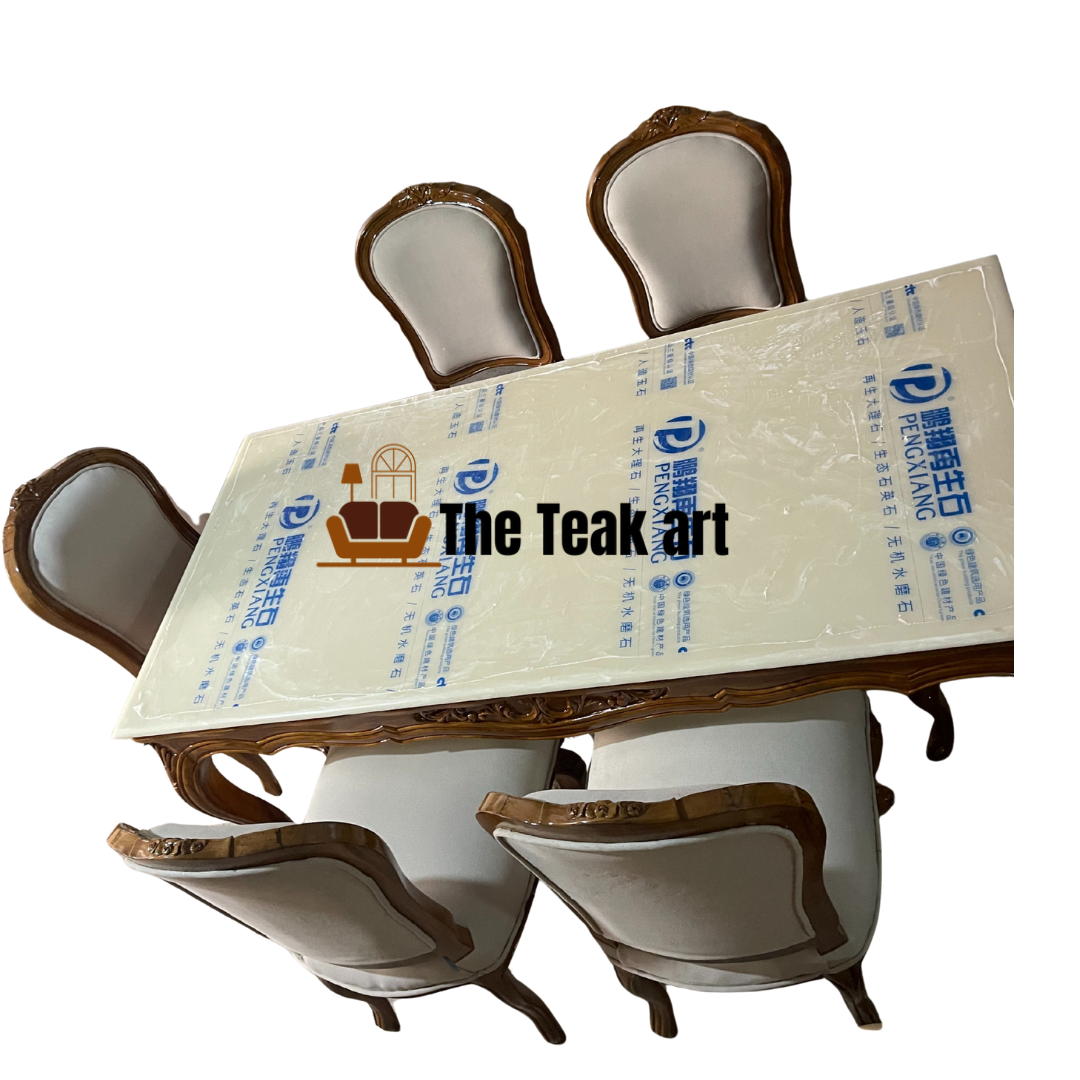 dining table 6 seater wooden - Image 3