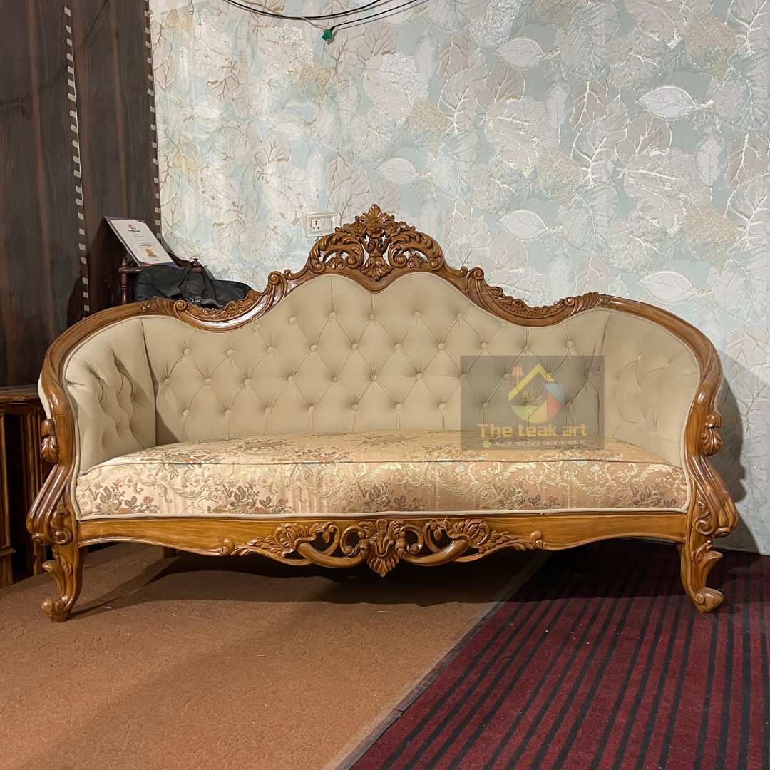 Premium Solid Teak Wood Sofa Set for Living Room - Image 6