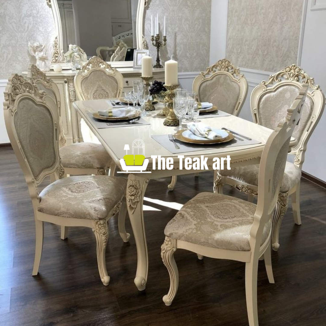 Luxury 8 Seater Dining Set in Solid Teak Wood - Image 14