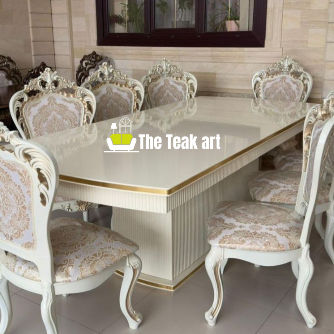 Luxury 8 Seater Dining Set in Solid Teak Wood - Image 16