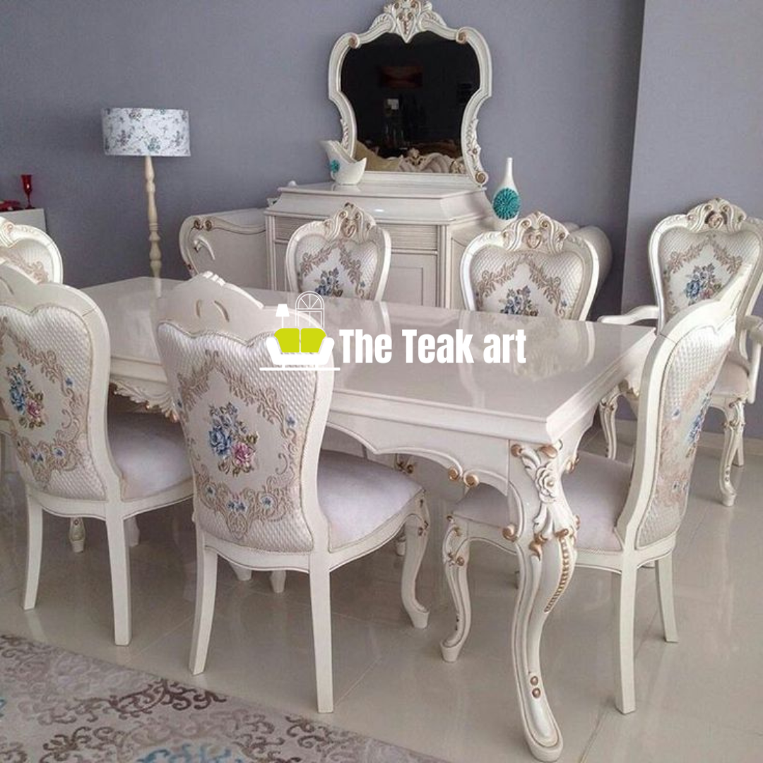 Luxury 8 Seater Dining Set in Solid Teak Wood - Image 18