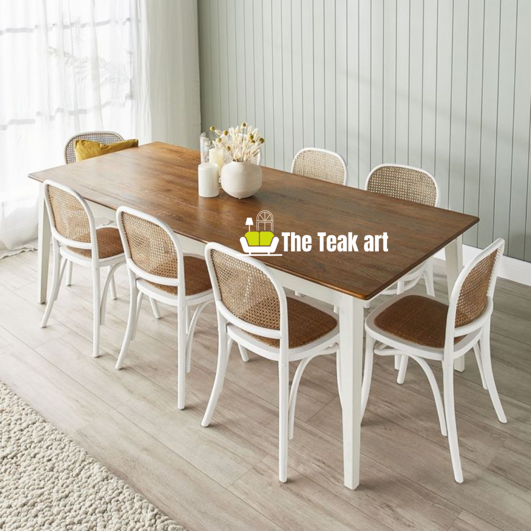 Luxury 8 Seater Dining Set in Solid Teak Wood - Image 4