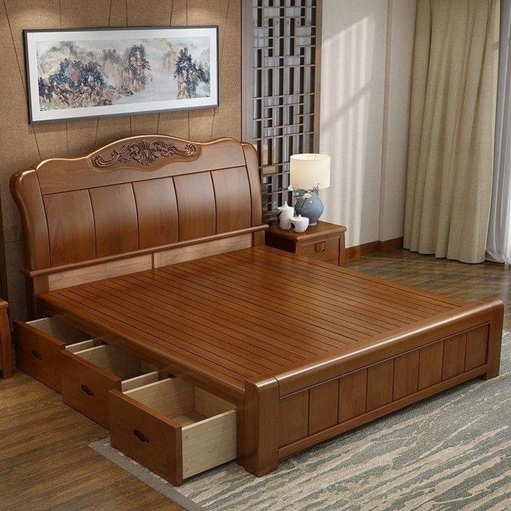 Elegant Wooden King Size Bed for Modern Homes